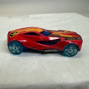 Hot Wheels Urban Agent Red 2008 Mattel Diecast‎ Toy Car Number 3 Blue Wheels